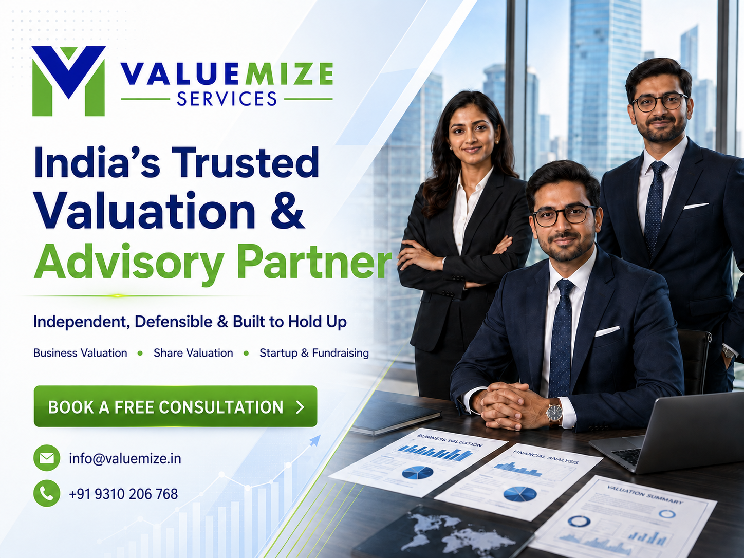 Business and share valuation services in India